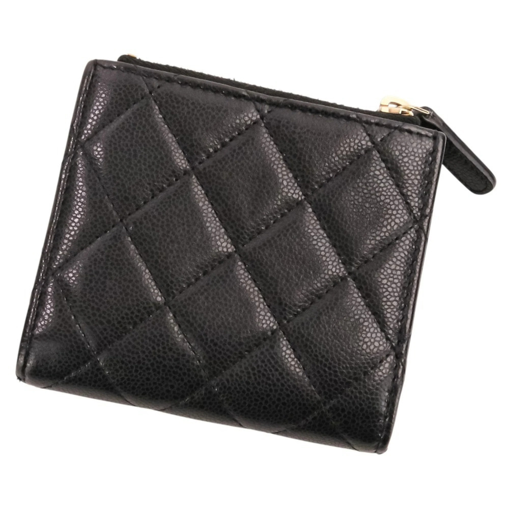 CHANEL Black Caviar Leather Logo Wallet - Picture 2 of 16